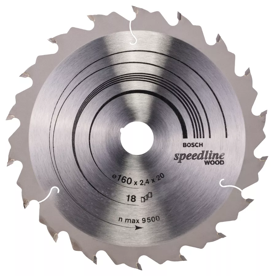 Lame BOSCH speedline Wood 160 x 20 - 18 dents